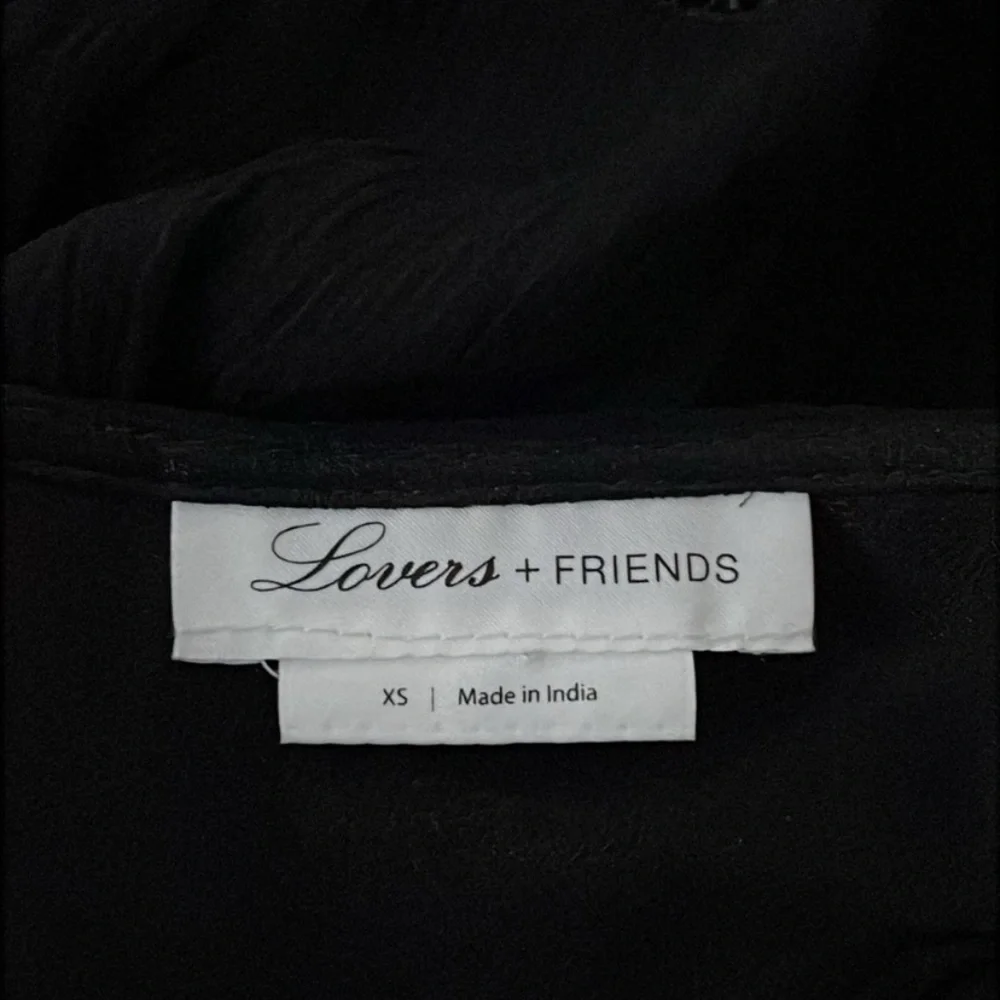 Lovers + Friends Black Tiered Mini Dress
